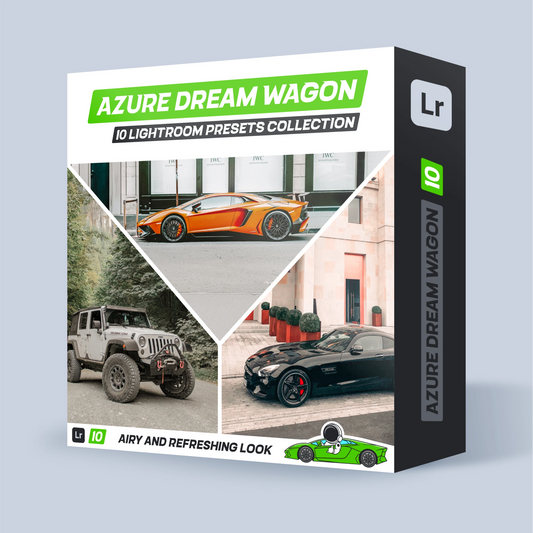 10 Lightroom Presets Collection "Azure Dream Wagon"